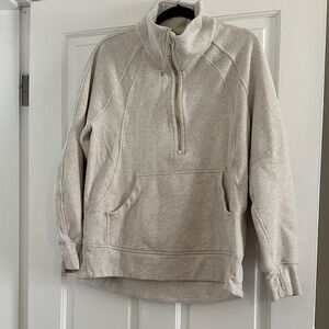 Scuba half zip funnel neck long